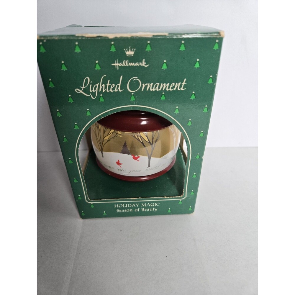 Hallmark Season Of Beauty Holiday Magic Vintage Christmas Ornament 1985 QLX712-2